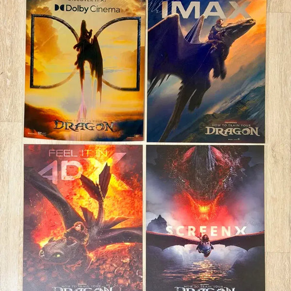 [BUNJANG] How to Train Your Dragon Special Theater Poster Set / <드래곤 길들이기> 특별관 포스터 전종 -돌비,IMAX,4DX,SX- 일괄 판매
