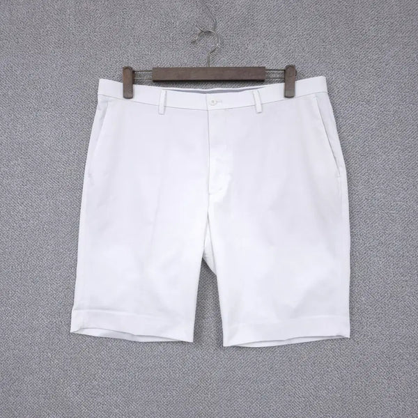 [BUNJANG] Uniqlo Men's White Stretch Big Size Slacks Shorts 38 / 유니클로[UQ] 남성 [빅사이즈] 화이트 스판 슬랙스 반바지 38
