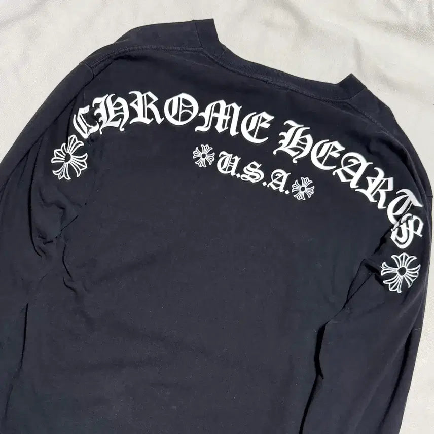 [BUNJANG] Chrome Hearts Lettering Long Sleeve Black / L 크롬하츠 레터링 롱 슬리브 블랙 긴팔