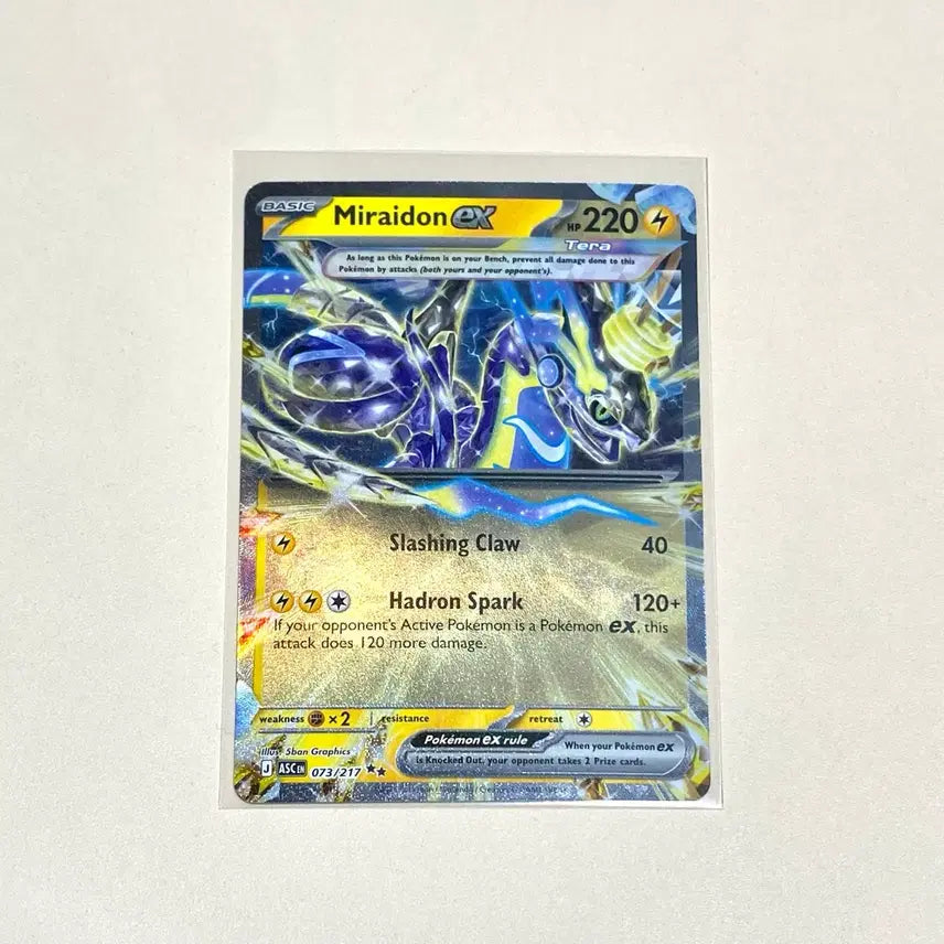 [BUNJANG] Pokemon Card Miraidon ex RR (North American English Version) / (포켓몬카드) 북미 미라이돈ex RR (영판, 영어판)
