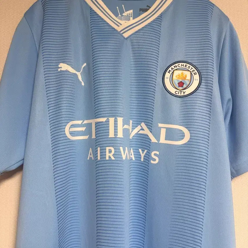 [BUNJANG] Manchester City 23/24 Home Authentic Jersey - Size L / [정품] 맨시티 23 24 홈 유니폼 L