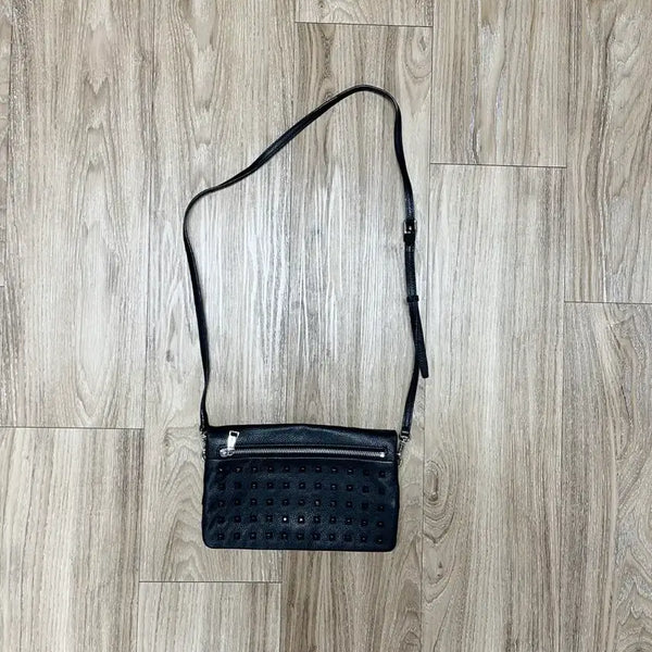 [BUNJANG] Anne Klein Studded Leather Crossbody Bag / 앤 클라인 스터드 소가죽 크로스백