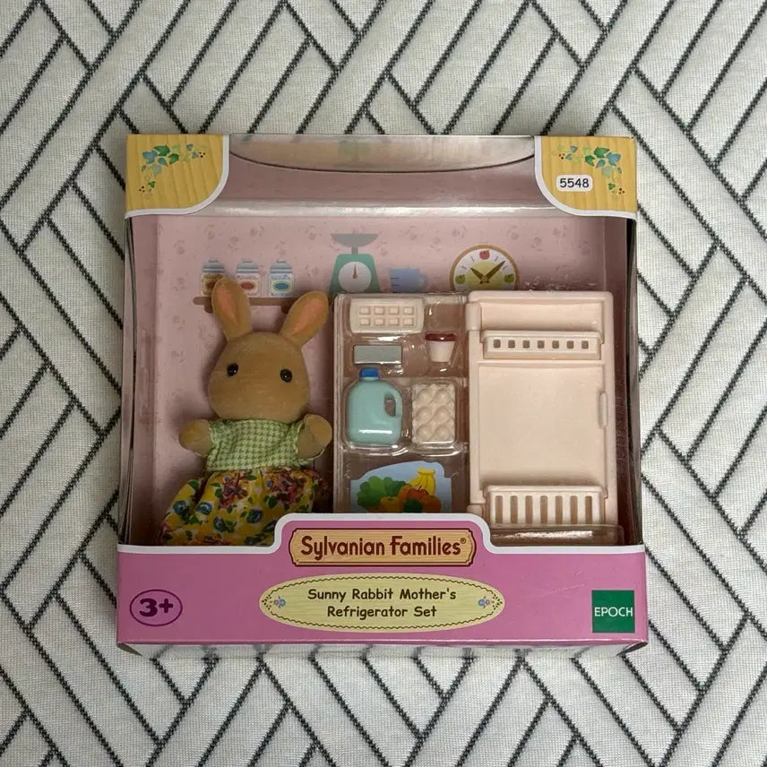 [BUNJANG] Sylvanian Families Milk Rabbit Refrigerator Set / 실바니안 패밀리 밀크 토끼 냉장고 세트