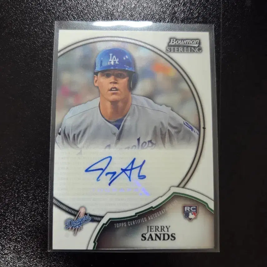 [BUNJANG] Bowman Sterling Jerry Sands RC Topps Certified Autograph Baseball Card / 보우먼 스털링 제리 샌즈 RC 탑스 인증 오토그래프 야구 카드