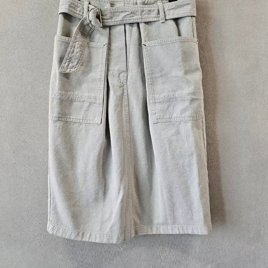 [BUNJANG] System 2020 Belted Denim Midi Skirt / 2020.시스템)벨티드 데님 스커트
