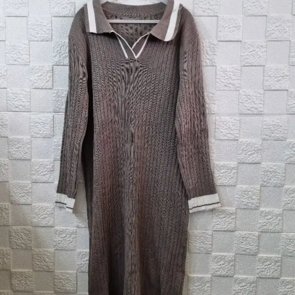 [BUNJANG] Ribbed Long Dress / 롱 원피스