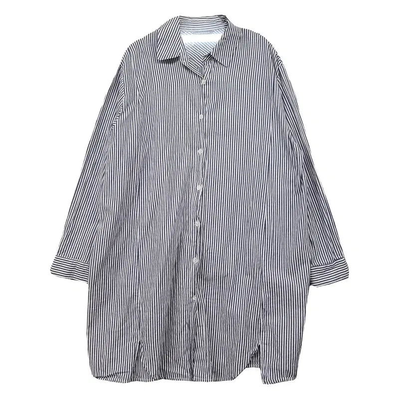 [BUNJANG] Plastic Island Striped Dress Light Gray M / 플라스틱아일랜드 스트라이프 라이트 그레이 원피스 M