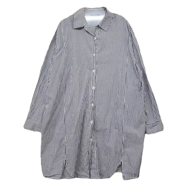 [BUNJANG] Plastic Island Striped Dress Light Gray M / 플라스틱아일랜드 스트라이프 라이트 그레이 원피스 M