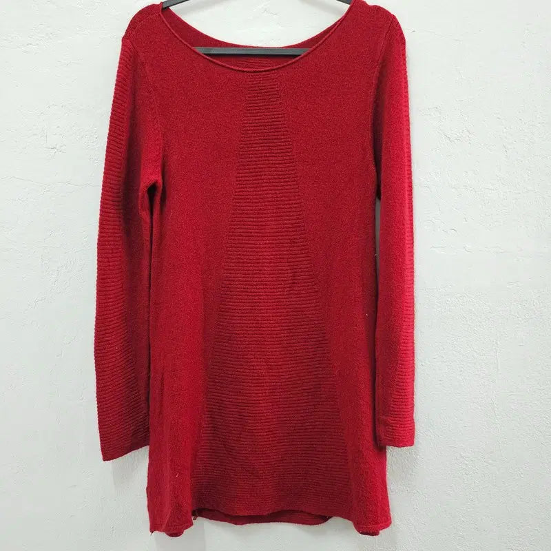 [BUNJANG] ITALY Red Viscose Dress / ITALY 원피스 여 66/77 J6519
