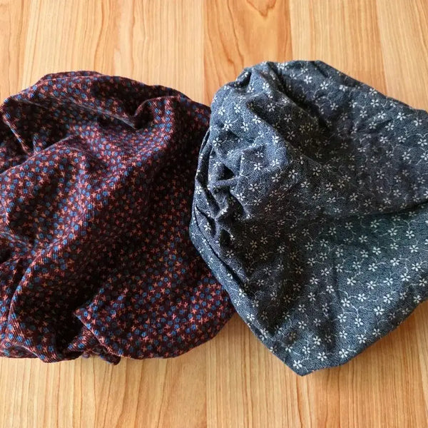 [BUNJANG] Floral Pattern Bandana/Beanie Set (2 pcs) / 두건(비니) 2장