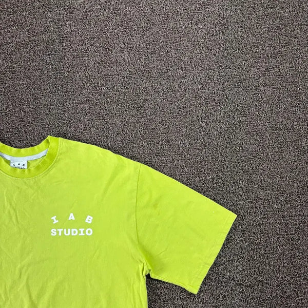 [BUNJANG] IAB STUDIO Lime Big Logo T-Shirt XL / 아이앱 스튜디오 라임 빅로고 반팔티셔츠