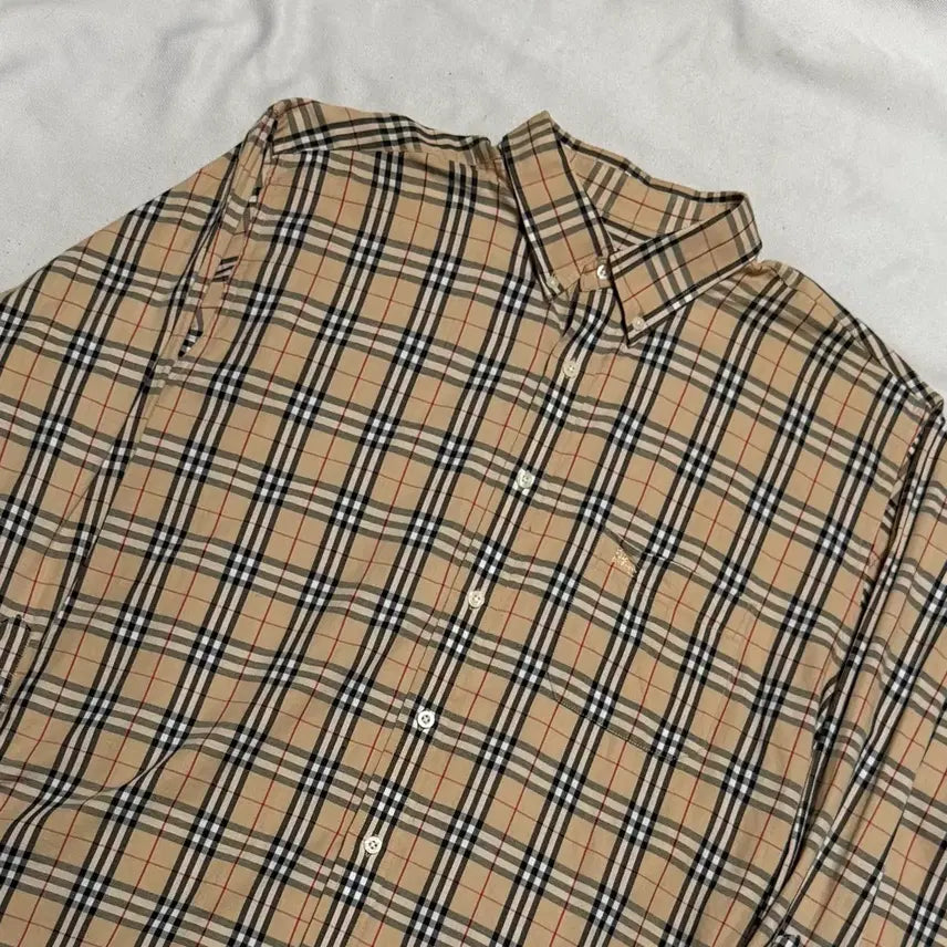 [BUNJANG] Burberry Classic Beige Long Sleeve Shirt XL / XL 버버리 클래식 베이지 긴팔 셔츠