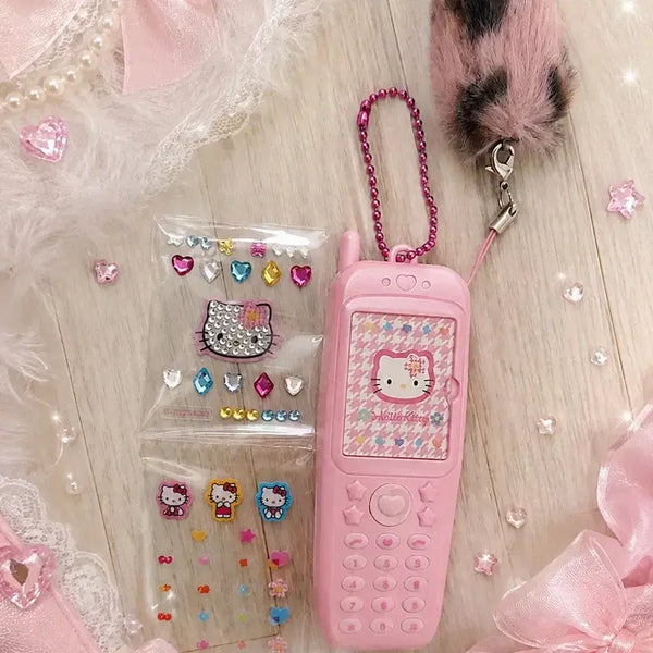 [BUNJANG] Sanrio Hello Kitty Kaohana Heisei Kogal Feature Phone Charm / 산리오 키티 카오하나 헤이세이 코갸루 피쳐폰 핸드폰 키링