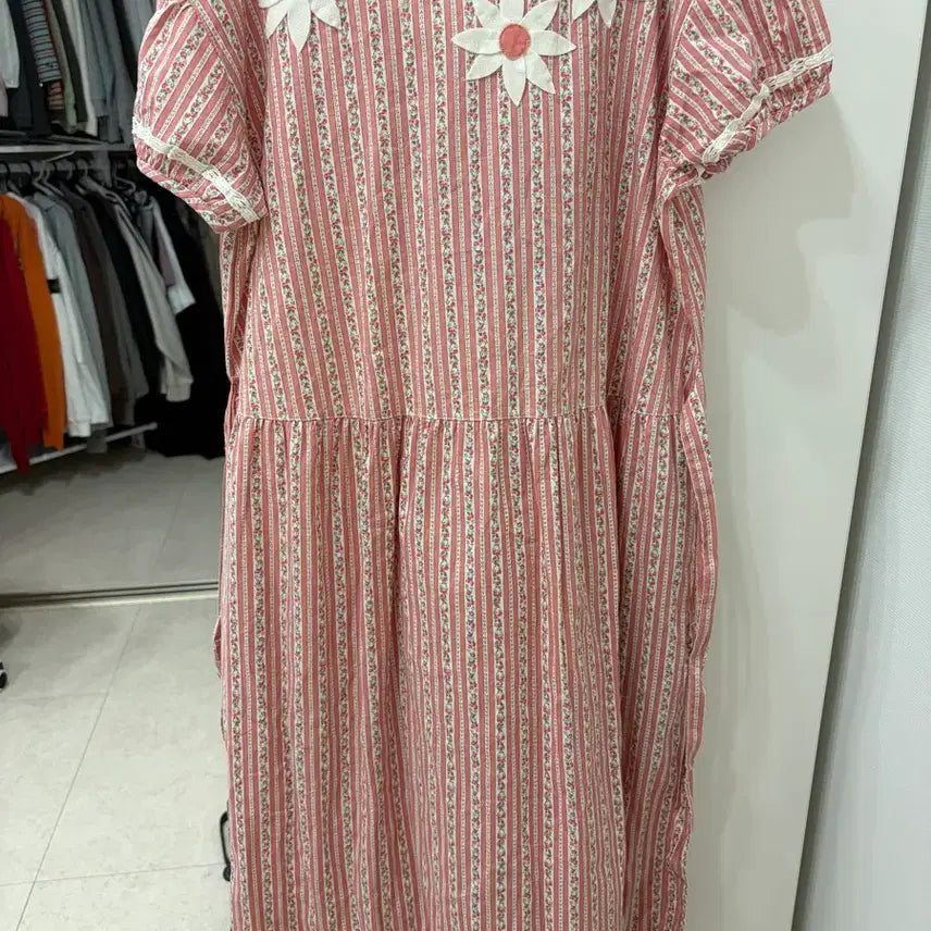 [BUNJANG] Mori Girl Floral Embroidered Dress / 모리걸 꽃자수 원피스