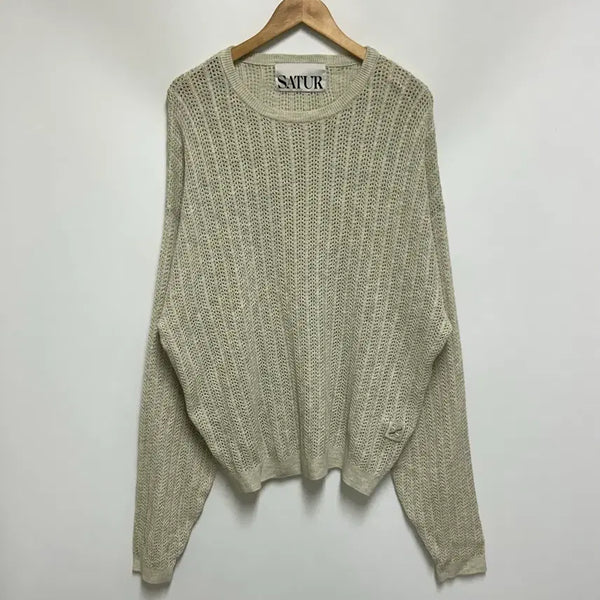 [BUNJANG] SATUR Ibiza Natural Mesh Knit (Men's 100, Light Green) / [남자-100]SATUR 세터 이비자 내추럴 메시드 니트