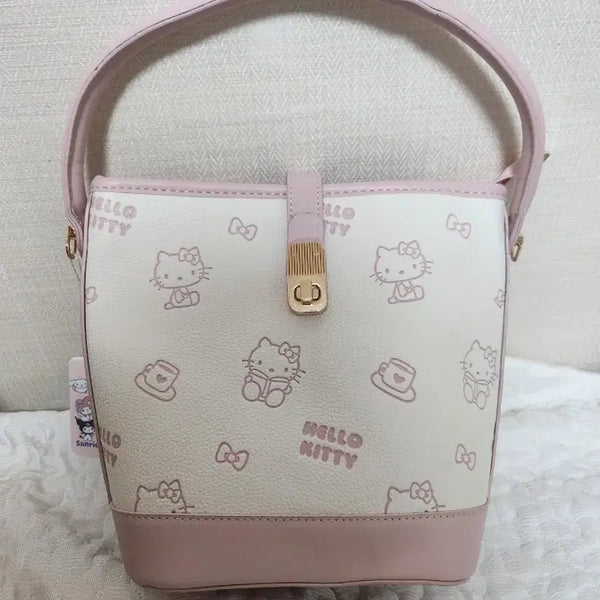 [BUNJANG] Hello Kitty Shoulder & Crossbody Bag Pink / 헬로키티 숄더겸 크로스백 핑크