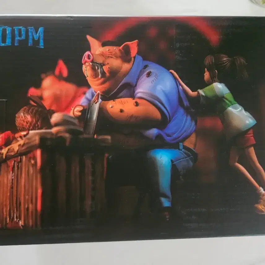 [BUNJANG] Ghibli OPM Studio Spirited Away Pig Family Resin Figure / 지브리 opm스튜디오 센과치히로 레진 피규어