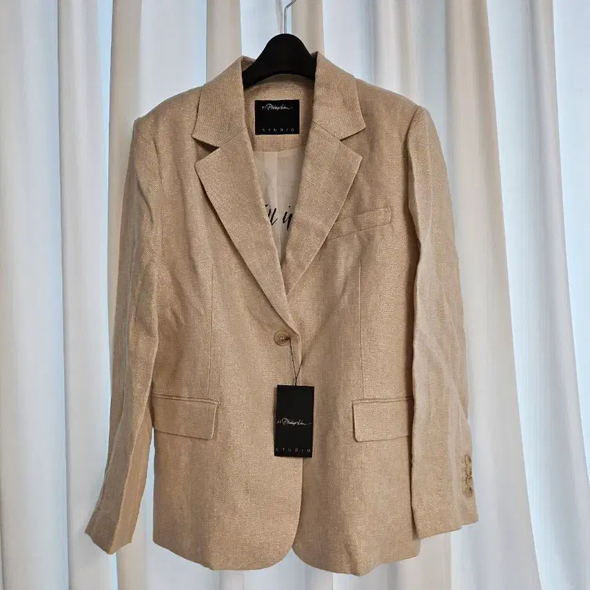 [BUNJANG] 3.1 Phillip Lim Metallic French Linen Blend Blazer / (새상품/필립림 정품) 가을 글리터룩 린넨자켓