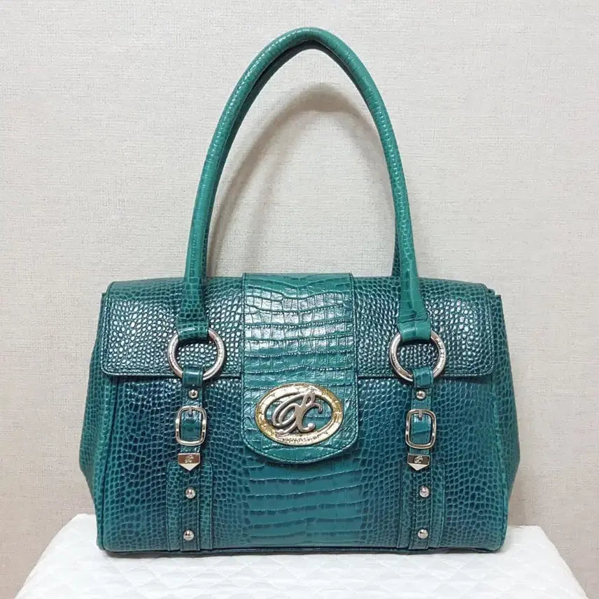 [BUNJANG] Pierre Cardin Embossed Calfskin Medium Tote Shoulder Bag / 피에르가르뎅 뱀피문양 소가죽 미디엄 토트 숄더백/상태좋음