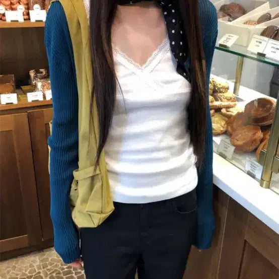 [BUNJANG] Badelly Made Riyu Slim Fit Summer Cardigan Blue / 베이델리 MADE 리유 슬림핏 썸머 가디건 블루