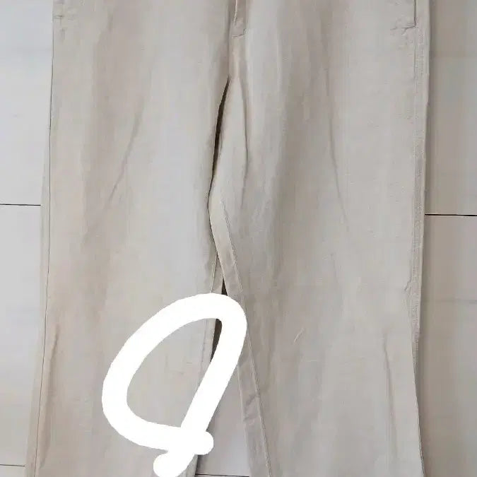 [BUNJANG] Banana Republic Linen Pants Size 32/34 with Front Stain / 바나나 리퍼블릭 린넨팬츠 32/34 사이즈 바지 앞면얼룩보임