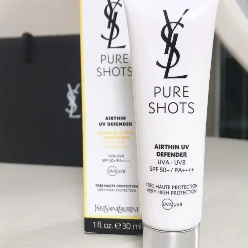 [BUNJANG] Yves Saint Laurent Pure Shot Air-Thin UV Defender SPF 50+ PA++++ 30ml Sunscreen / 입생로랑 퓨어샷 에어씬 UV 디펜더 30ml 선크림 썬크림