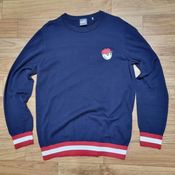[BUNJANG] Malbon Golf x Puma Collaboration Knit Sweater / 말본 골프 푸마 콜라보 니트 남성골프웨어 남자95  칭찬은고래도춤추게