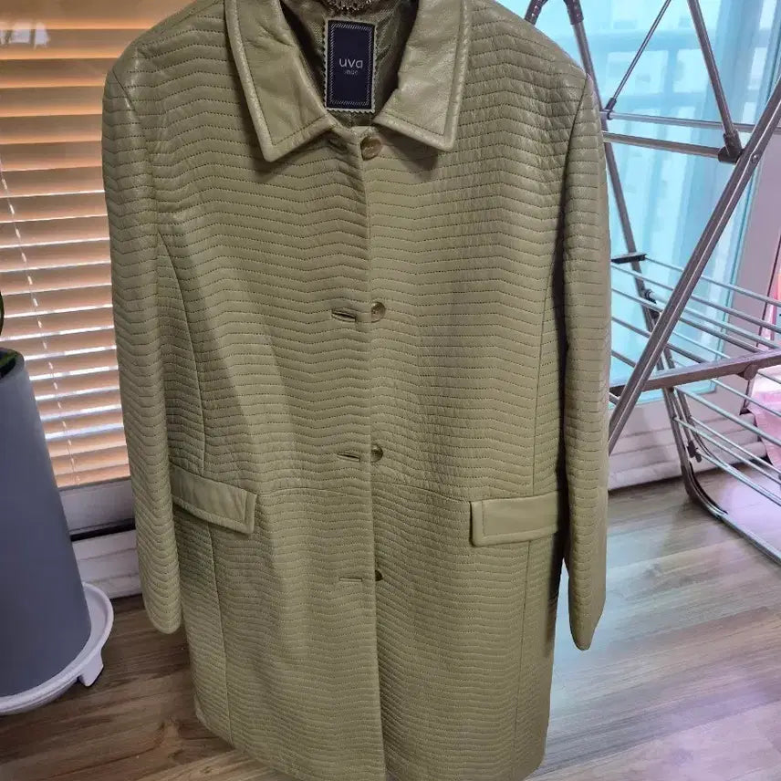 [BUNJANG] Jindo Ouba Lambskin Jacket Olive Color Size 77 / 진도 우바 양가죽 올리브색 자켓 77
