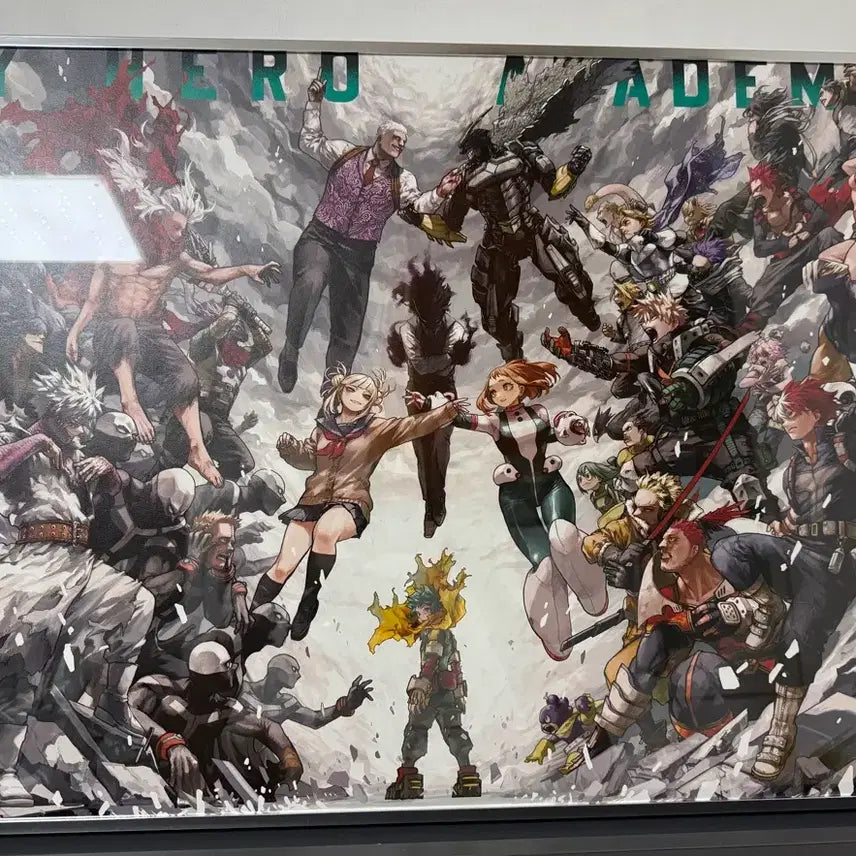 [BUNJANG] My Hero Academia Art Exhibition B2 Poster with Frame / 나의 히어로 아카데미아 원화전 포스터 + 액자포함
