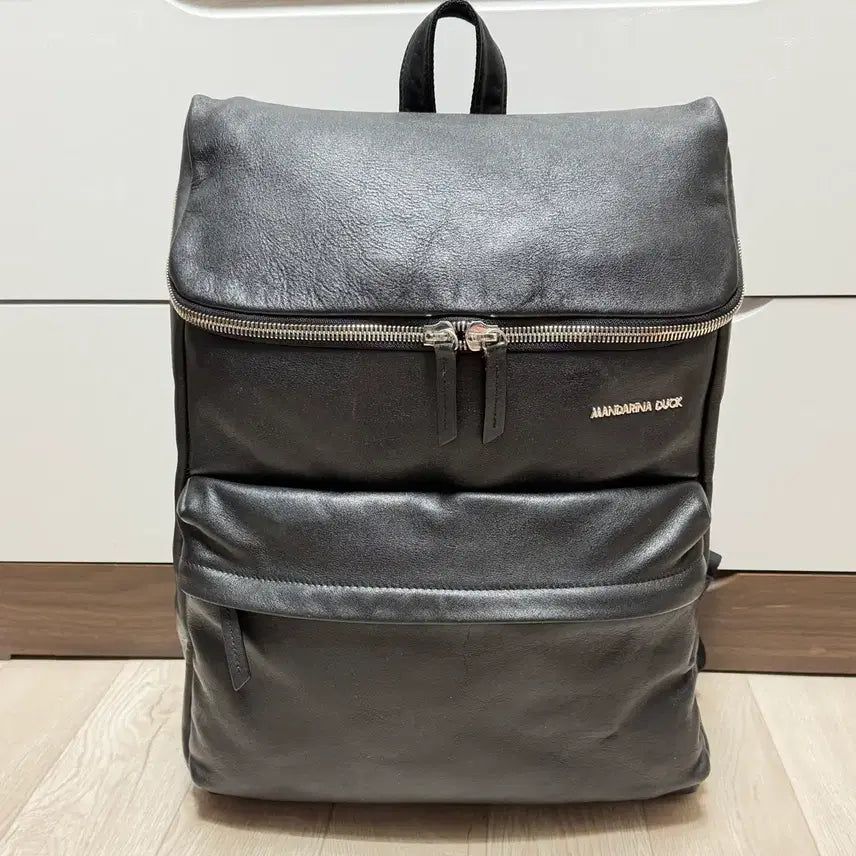 [BUNJANG] Mandarin Duck MD PRIME Natural Cowhide Leather Backpack PRT01651 / 만다리나덕의 천연 소가죽 남성 백팩인