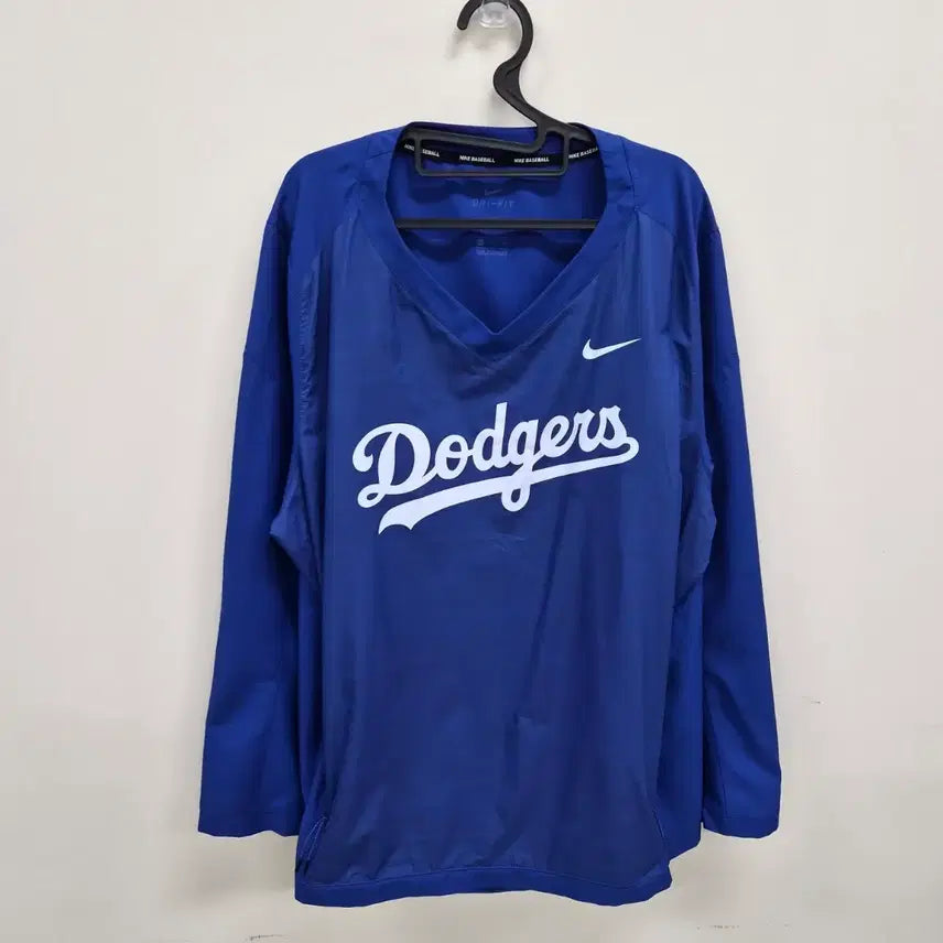 [BUNJANG] Nike LA Dodgers Long Sleeve Warm-Up T-Shirt / 나이키 LA다저스 긴팔티 웜업