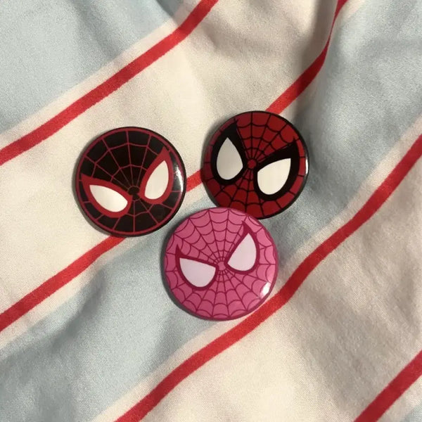 [BUNJANG] Handmade Spider-Man Pin Badge / 스파이더맨 핀뱃지