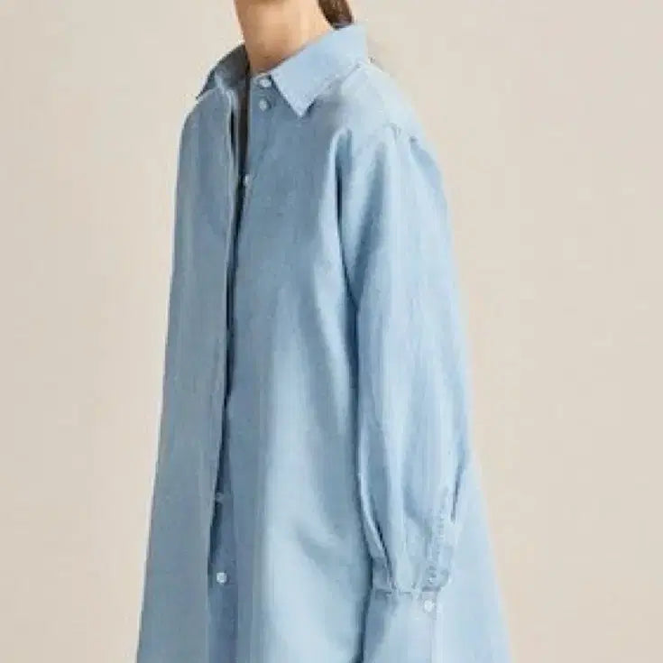 [BUNJANG] Massimo Dutti Chambray Light Wash Denim Shirt / 마시모두띠 샴브레이 연청 셔츠 데님 / 코스 폴로 아르켓 가니 리던 토템 비이커 띠어리