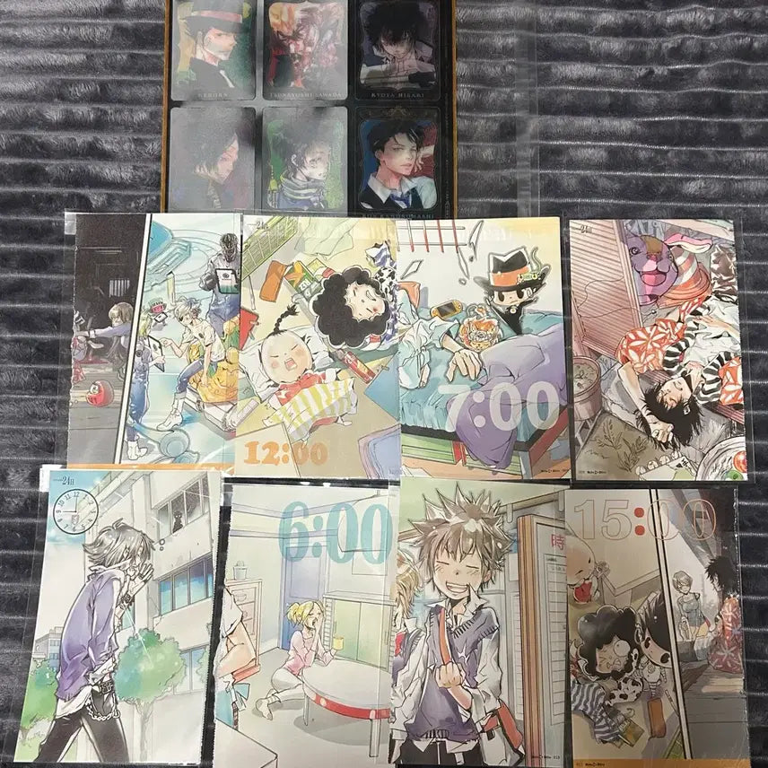 [BUNJANG] Reborn! x Eldrive Jump Appendix Paper Hologram Card Set / 가정교사히트맨 리본 가히리 엘드라이브 점프 부록 지류 홀로그램 카드 (츠나 무쿠로 히바리 잔저스