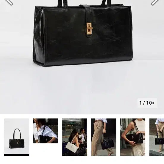 [BUNJANG] MJADE Matilda L Shoulder Bag Black / 엠제이드 마틸다 L 숄더백 블랙 대학생 가방 취준생 항공과
