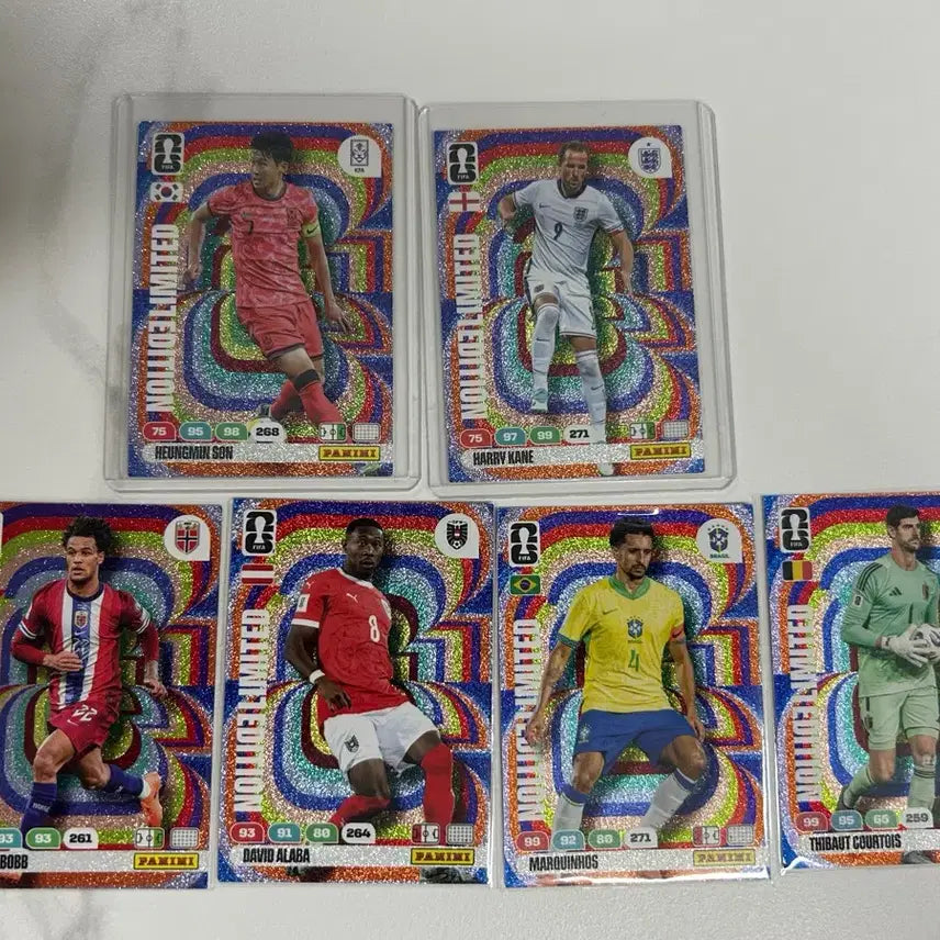 [BUNJANG] Panini Limited Edition Player Bundle Set / 파니니 리미티드에디션 손흥민,케인 등 6종 일괄판매