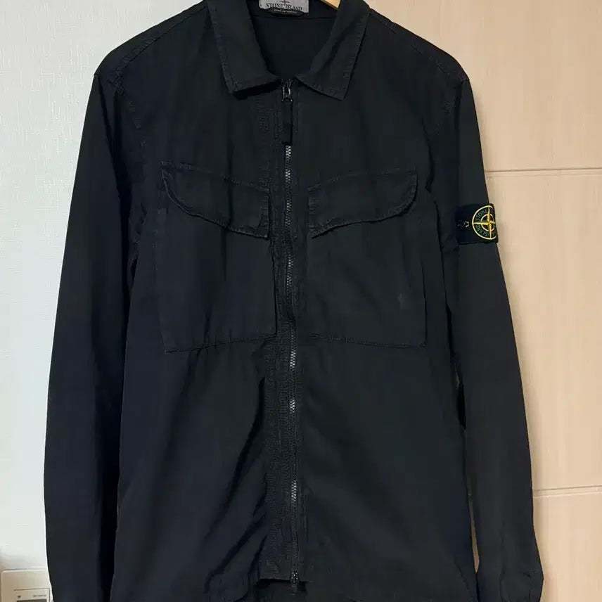 [BUNJANG] Stone Island 101WN Brushed Cotton Canvas Old Effect Overshirt / 스톤 아일랜드 101WN 브러쉬드 코튼 캔버스 올드이펙트 오버셔츠