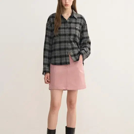 [BUNJANG] SJSJ Check Pocket Shirt / 한섬SJSJ 체크 포켓 셔츠