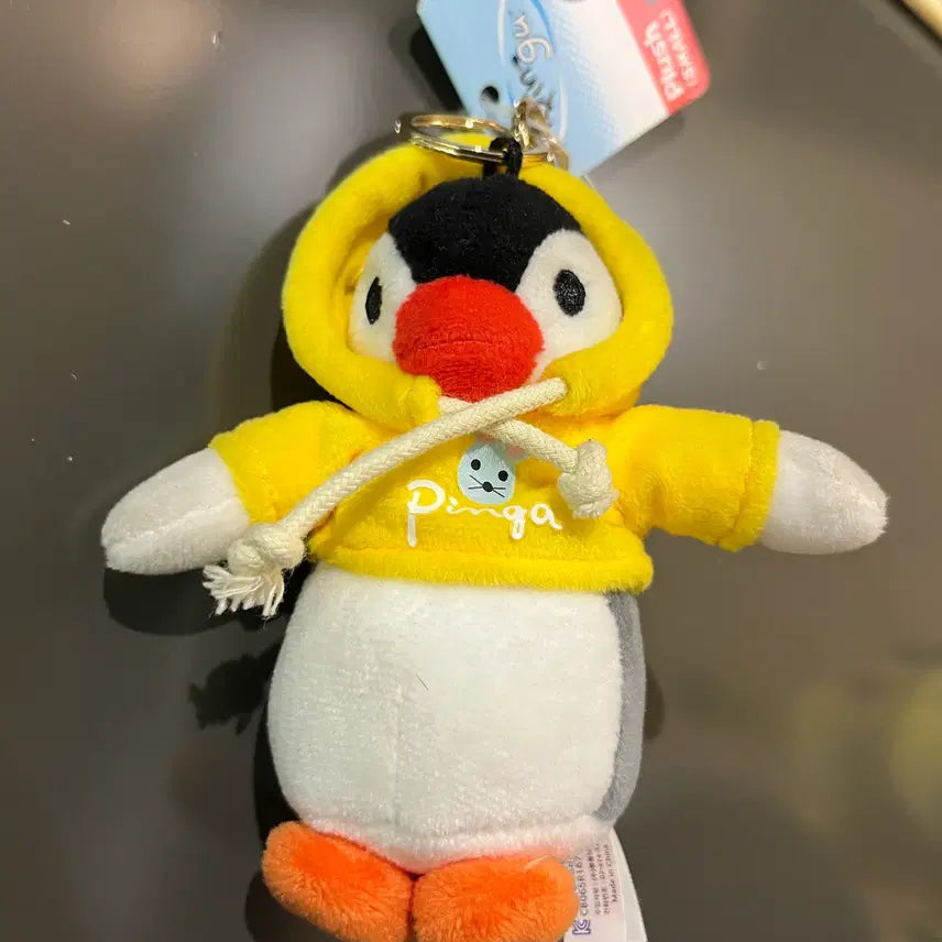 [BUNJANG] Pingu Plush Bag Charm 10cm / 핑구 후드가방고리 10cm