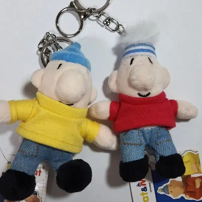 [BUNJANG] Pat & Mat Keychain Set / 패트와 매트 키링 세트