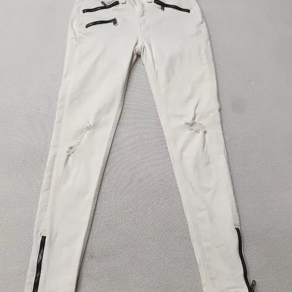 [BUNJANG] Rag & Bone White Distressed Skinny Jeans - Waist 25 / rag & bone 화이트 디스트로이드 스키니진 허리25