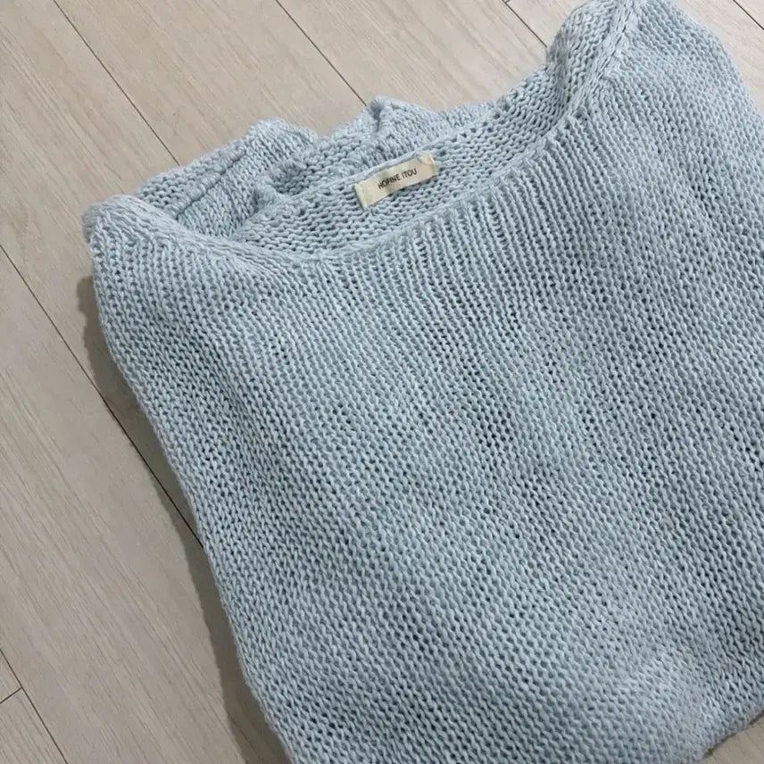 [BUNJANG] Archive J2U Summer Linen Net Pullover (Sky Blue) / 아카이브 제이투유 써머 린넨 네트 풀오버 (sky blue)