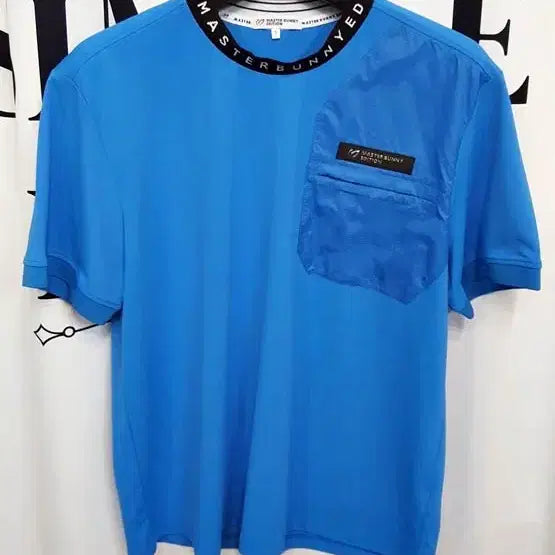 [BUNJANG] Master Bunny Men's Logo Neck Short Sleeve T-Shirt / 마스터바니 남성 로고넥 반팔티