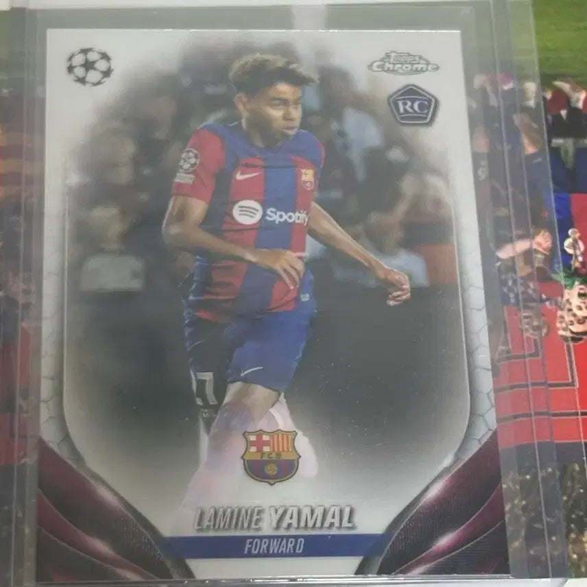 [BUNJANG] Lamine Yamal Barcelona Rookie Tops Chrome Trading Card / 라민 야말 바르셀로나 루키 탑스크롬