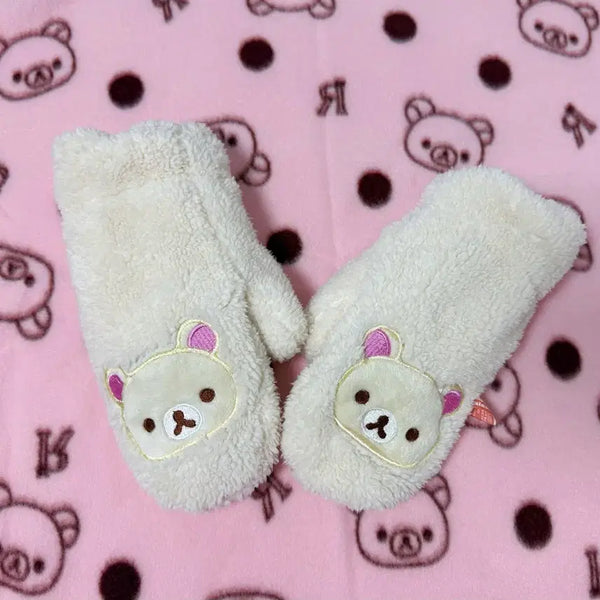 [BUNJANG] Rilakkuma Korilakkuma Classic Mittens Adult Size / 유일매물 정품) 코리락쿠마 고전 벙어리 장갑 산엑스