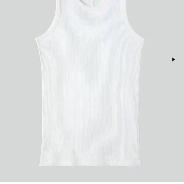 [BUNJANG] RECTO Ribbed Sleeveless Top Off White M / (새상품) 렉토 골지 민소매 (오프 화이트) M