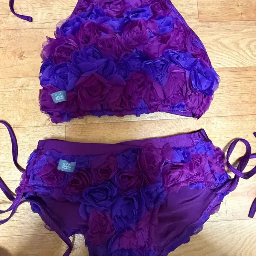 [BUNJANG] Solblan Purple M Ballet Wear Leggings / 솔블랑 폴웨어 장화홍련 퍼플M