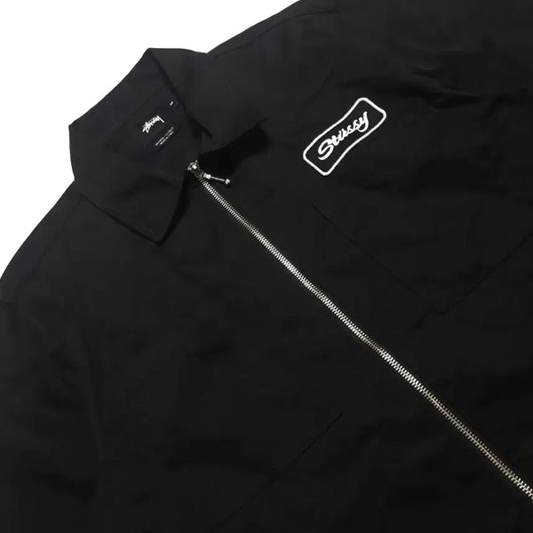 [BUNJANG] Stussy Full Zip Work Shirt Jacket Black / 스투시 풀집 워크 셔츠 자켓 블랙
