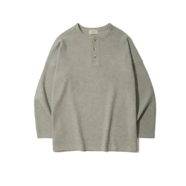 [BUNJANG] UNLC Waffle Henly-Neck T-Shirt / UNLC 와플 헨리넥