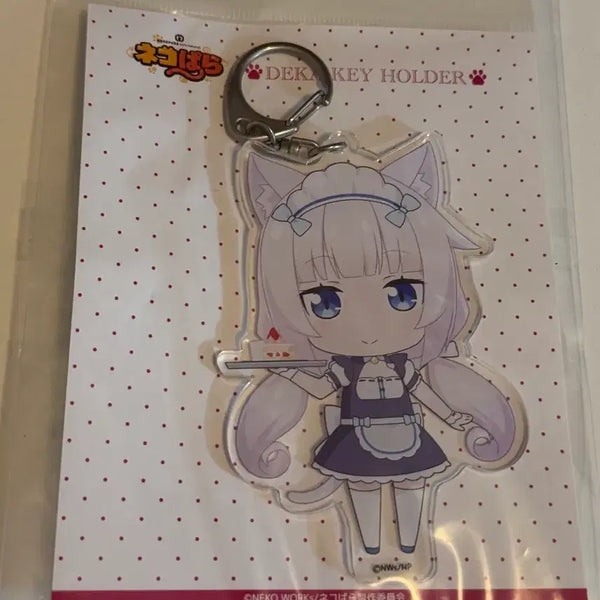 [BUNJANG] Nekopara Vanilla Acrylic Keyring Holder (Unsealed) / 네코파라 바닐라 아크릴 키링 키홀더 개봉